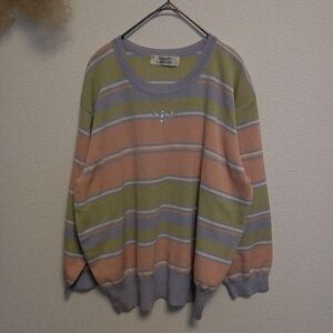 Striped Sweater with Pastel Colors
